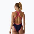 Women's one-piece swimsuit TYR Durafast Elite Wide Strap Openbackfit navy/pink 2