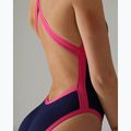 Women's one-piece swimsuit TYR Durafast Elite Wide Strap Openbackfit navy/pink 8