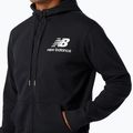 Men's New Balance Essentials Stacked Full Black Sweatshirt 3