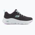 Women's training shoes SKECHERS Arch Fit Comfy Wave black/lavender 2