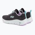Women's training shoes SKECHERS Arch Fit Comfy Wave black/lavender 3