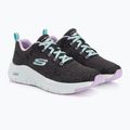 Women's training shoes SKECHERS Arch Fit Comfy Wave black/lavender 4