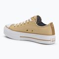 Converse women's trainers Chuck Taylor All Star Lift Platform Herringbone Stripe utility sunflower/trek tan 3
