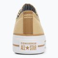 Converse women's trainers Chuck Taylor All Star Lift Platform Herringbone Stripe utility sunflower/trek tan 6