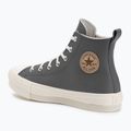 Women's trainers Converse Chuck Taylor All Star EVA Lift Platform Leather sharkskin/warm quarry/egret 3
