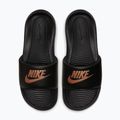 Women's flip-flops Nike Victori One Slide black/black/metallic red bronze 4