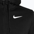 Men's Nike Dri-Fit Hooded Fitness Full Zip Fleece sweatshirt black/white 3