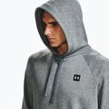 Men's Under Armour Rival Hoodie pitch gray light heather/onyx white 7