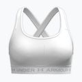 Training bra Under Armour Crossback Mid white/white/halo gray