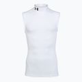 Men's training shirt Under Armour HG Armour Comp Mock SL castlerock/white