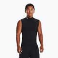 Men's training T-shirt Under Armour HG Armour Comp Mock black/white