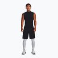 Men's training T-shirt Under Armour HG Armour Comp Mock black/white 2