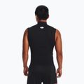Men's training T-shirt Under Armour HG Armour Comp Mock black/white 3