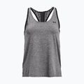 Women's training tank top Under Armour UA Knockout Mesh Back Tank graphite 1360831 5