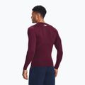 Under Armour men's training longsleeve Ua HG Armour Comp LS maroon/white 2