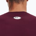 Under Armour men's training longsleeve Ua HG Armour Comp LS maroon/white 3