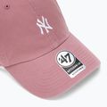 47 Brand MLB New York Yankees Base Runner cap CLEAN UP mauve 3