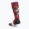 Men's ThirtyTwo Signature Merino red/black snowboard socks 3