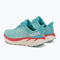 Women's running shoes HOKA Clifton 8 Wide aquarelle/eggshell blue 3