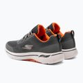 Men's SKECHERS Go Walk Arch Fit Idyllic charcoal/white/orange shoes 3