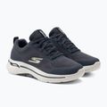 Men's SKECHERS Go Walk Arch Fit Idyllic navy/white/gold shoes 4
