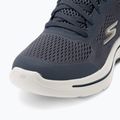 Men's SKECHERS Go Walk Arch Fit Idyllic navy/white/gold shoes 8