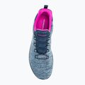 Women's SKECHERS Summits Quick Getaway navy/hot pink shoes 6