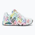 SKECHERS women's shoes JGoldcrown Uno Spread The Love white/multicolor 2