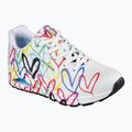 SKECHERS women's shoes JGoldcrown Uno Spread The Love white/multicolor 8