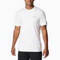 Men's Columbia Tech Trail Graphic Tee white 1930802 trekking shirt 5