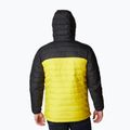 Columbia Powder Lite Hooded men's down jacket black/yellow 1693931 13