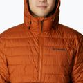 Columbia Powder Lite Anorak men's down jacket orange and black 9