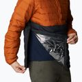 Columbia Powder Lite Anorak men's down jacket orange and black 10