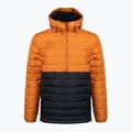 Columbia Powder Lite Anorak men's down jacket orange and black