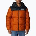 Men's Columbia Puffect Hooded Down Jacket Orange 2008413