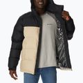 Columbia Pike Lake Hooded men's down jacket beige and black 1738032 9