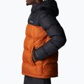 Columbia Pike Lake Hooded men's down jacket black and orange 1738032 2