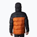 Columbia Pike Lake Hooded men's down jacket black and orange 1738032 3