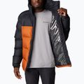 Columbia Pike Lake Hooded men's down jacket black and orange 1738032 4