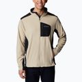 Columbia men's Klamath Range Full Zip fleece sweatshirt ancient fossil / black