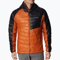 Columbia Platinum Peak Hooded men's down jacket black and orange 2008611