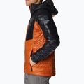 Columbia Platinum Peak Hooded men's down jacket black and orange 2008611 2