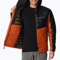 Columbia Platinum Peak Hooded men's down jacket black and orange 2008611 4