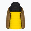 Columbia Powder Lite Hooded Children's Down Jacket Black and Yellow 1802901 2
