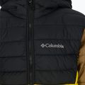 Columbia Powder Lite Hooded Children's Down Jacket Black and Yellow 1802901 3