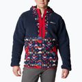 Columbia men's Backbowl Sherpa fleece sweatshirt navy blue 1952403