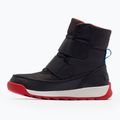 Sorel Whitney II Strap Wp jet/poppy red children's trekking boots 8
