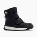 Sorel Whitney II Strap WP junior snow boots black/sea salt 7