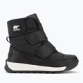 Sorel Whitney II Strap WP junior snow boots black/sea salt 2