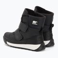 Sorel Whitney II Strap WP junior snow boots black/sea salt 3